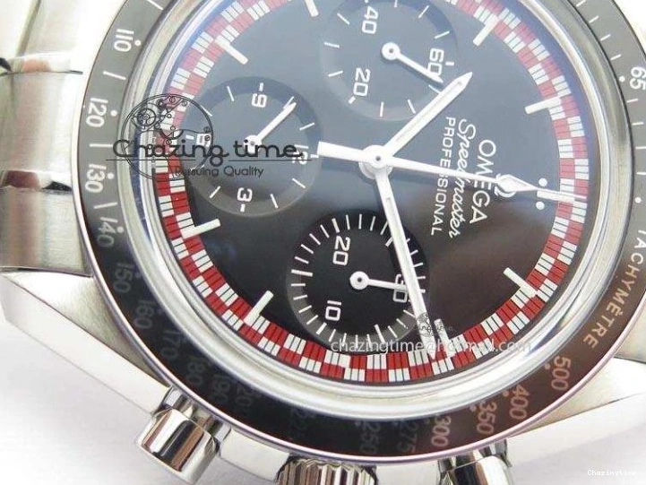 1222 Speedmaster SS 2013 Pro Racing On SS Bracelet Manual Winding Chrono Movement UrbanStyle 8230